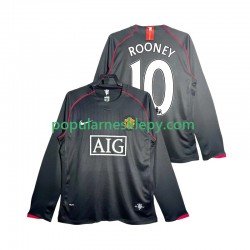 Koszulka Długi Męska Manchester United Drugi strój Rooney 10 Retro 2007 2008