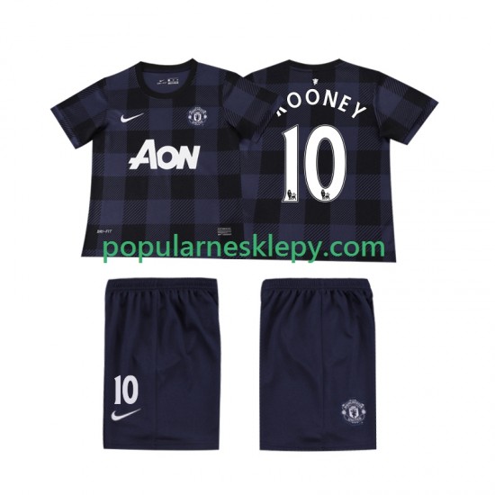 Koszulka Krótka dla Dzieci Manchester United Drugi strój Rooney 10 Retro 2013 2014 Koszulka Krótka dla Dzieci Manchester United Drugi strój Rooney 10 Retro 2013 2014