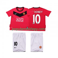 Koszulka Krótka dla Dzieci Manchester United Pierwszy strój Rooney 10 Retro 2009 2010
