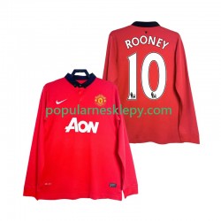 Koszulka Długi Męska Manchester United Pierwszy strój Rooney 10 Retro 2013 2014