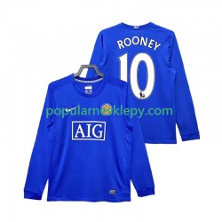 Koszulka Długi Męska Manchester United Trzeci strój Rooney 10 Retro 2008 2009