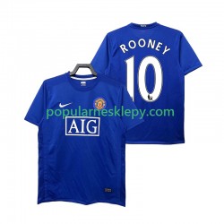 Koszulka Krótka Męska Manchester United Trzeci strój Rooney 10 Retro 2008 2009