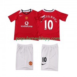Koszulka Krótka dla Dzieci Manchester United Pierwszy strój Ruud van Nistelrooy Retro 2005 2006