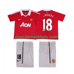 Koszulka Krótka dla Dzieci Manchester United Pierwszy strój SCHOLES 18 Retro 2010 2011
