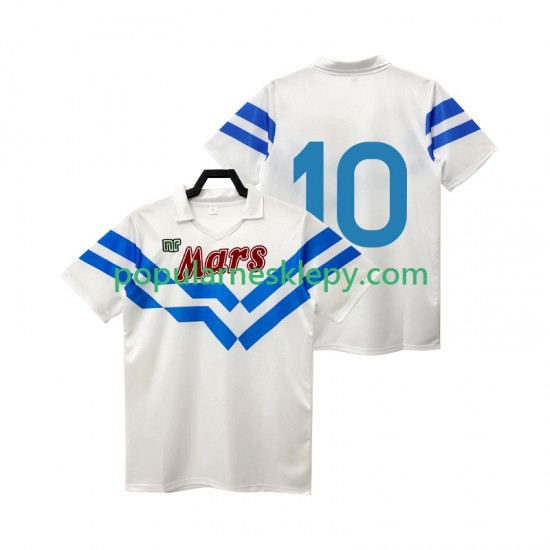 Koszulka Krótka Męska Napoli Drugi strój 10 Retro 1988 1989