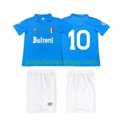 Koszulka Krótka dla Dzieci Napoli Pierwszy strój 10 Retro 1987 1988