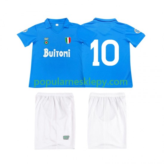 Koszulka Krótka dla Dzieci Napoli Pierwszy strój 10 Retro 1987 1988