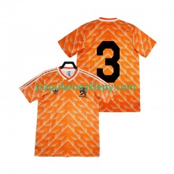 Koszulka Krótka Męska Reprezentacji Holandii Pierwszy strój 3 Retro 1988