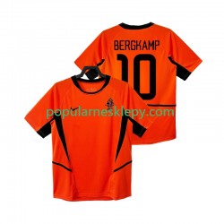 Koszulka Krótka Męska Reprezentacji Holandii Pierwszy strój BERGKAMP 10 Retro 2002