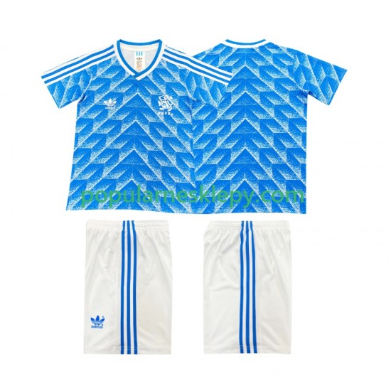 Koszulka Krótka dla Dzieci Reprezentacji Holandii Drugi strój Retro 1988