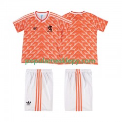 Koszulka Krótka dla Dzieci Reprezentacji Holandii Pierwszy strój Retro 1988