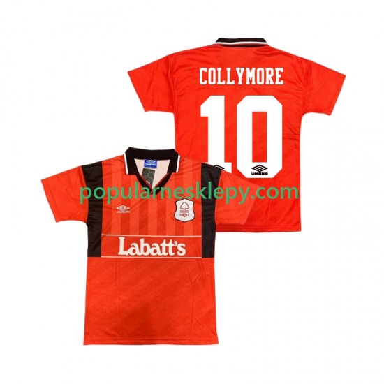 Koszulka Krótka Męska Nottingham Forest Pierwszy strój COLLYMORE 10 Retro 1994 1995 Koszulka Krótka Męska Nottingham Forest Pierwszy strój COLLYMORE 10 Retro 1994 1995