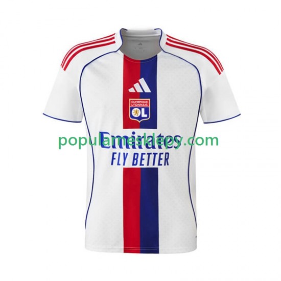 Koszulka Krótka Męska Olympique Lyon Pierwszy strój 2025-2026