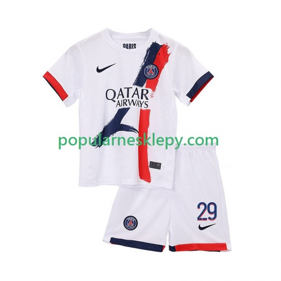 Koszulka Krótka dla Dzieci Paris Saint-Germain Drugi strój Bradley Barcola 29 2025-2026
