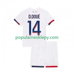 Koszulka Krótka dla Dzieci Paris Saint-Germain Drugi strój Desire Doue 14 2025-2026