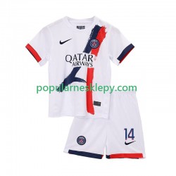 Koszulka Krótka dla Dzieci Paris Saint-Germain Drugi strój Desire Doue 14 2025-2026