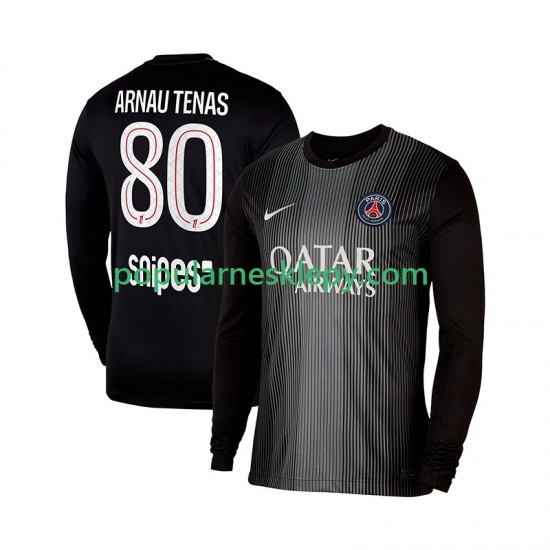 Koszulka Długi Męska Bramkarz Paris Saint-Germain Pierwszy strój Arnau Tenas 80 2025-2026 Koszulka Długi Męska Bramkarz Paris Saint-Germain Pierwszy strój Arnau Tenas 80 2025-2026
