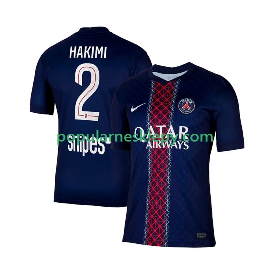 Koszulka Krótka Męska Paris Saint-Germain Pierwszy strój Hakimi 2 2025-2026