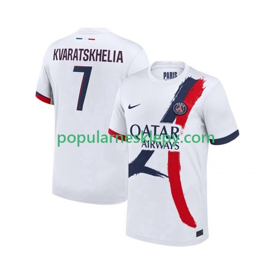 Koszulka Krótka Męska Paris Saint-Germain Drugi strój Khvicha Kvaratskhelia 7 2025-2026 Koszulka Krótka Męska Paris Saint-Germain Drugi strój Khvicha Kvaratskhelia 7 2025-2026