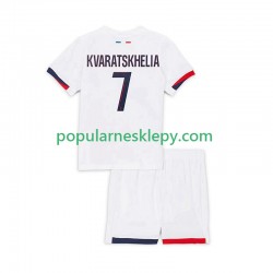 Koszulka Krótka dla Dzieci Paris Saint-Germain Drugi strój Khvicha Kvaratskhelia 7 2025-2026