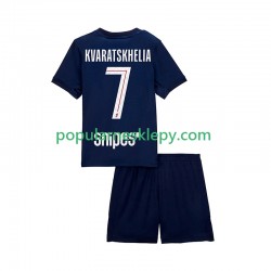 Koszulka Krótka dla Dzieci Paris Saint-Germain Pierwszy strój Khvicha Kvaratskhelia 7 2025-2026