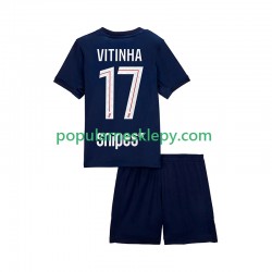 Koszulka Krótka dla Dzieci Paris Saint-Germain Pierwszy strój Vitinha 17 2025-2026