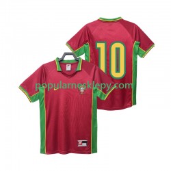 Koszulka Krótka Męska Reprezentacji Portugalii Pierwszy strój 10 Retro 1998