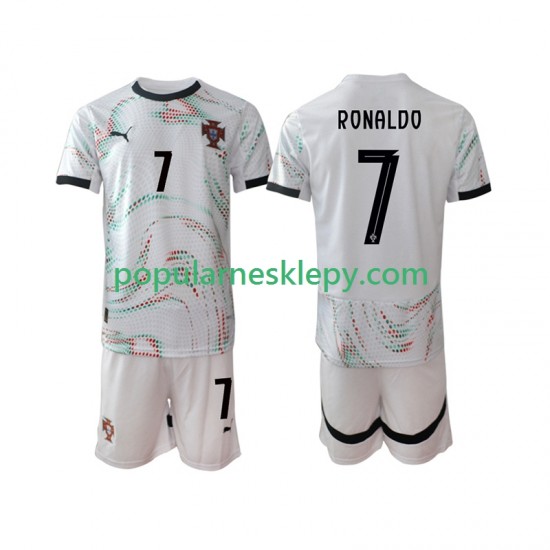 Koszulka Krótka dla Dzieci Reprezentacji Portugalii Drugi strój Cristiano Ronaldo 7 2025 Koszulka Krótka dla Dzieci Reprezentacji Portugalii Drugi strój Cristiano Ronaldo 7 2025