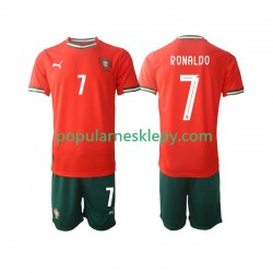 Koszulka Krótka dla Dzieci Reprezentacji Portugalii Pierwszy strój Cristiano Ronaldo 7 2025