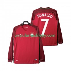 Koszulka Długi Męska Reprezentacji Portugalii Pierwszy strój Cristiano Ronaldo 7 Retro 2016