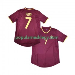 Koszulka Krótka Męska Reprezentacji Portugalii Pierwszy strój Figo 7 Retro 2000