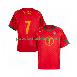 Koszulka Krótka Męska Reprezentacji Portugalii Pierwszy strój Figo 7 Retro 2004
