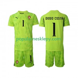 Koszulka Krótka dla Dzieci Bramkarz Reprezentacji Portugalii Pierwszy strój Diogo Costa 1 2025