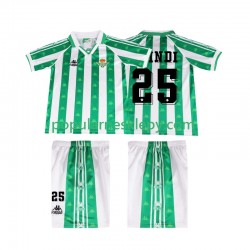 Koszulka Krótka dla Dzieci Real Betis Pierwszy strój FINIDI 25 Retro 1996 1997