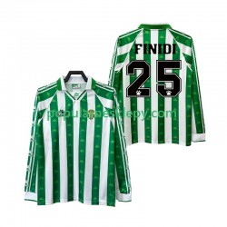 Koszulka Długi Męska Real Betis Pierwszy strój FINIDI 25 Retro 1996 1997