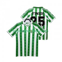 Koszulka Krótka Męska Real Betis Pierwszy strój FINIDI 25 Retro 1996 1997