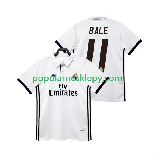 Koszulka Krótka Męska Real Madryt Pierwszy strój BALE 11 Retro 2017 2018