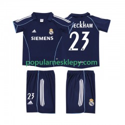 Koszulka Krótka dla Dzieci Real Madryt Drugi strój BECKHAM 23 Retro 2005 2006