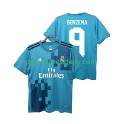 Koszulka Krótka Męska Real Madryt Trzeci strój BENZEMA 9 Retro 2017 2018