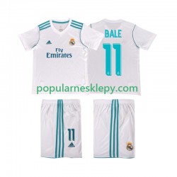 Koszulka Krótka dla Dzieci Real Madryt Pierwszy strój Bale 11 Retro 2017 2018