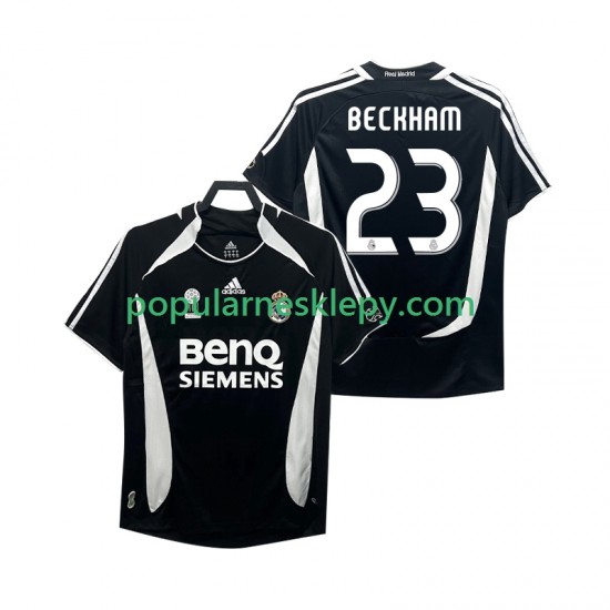 Koszulka Krótka Męska Real Madryt Trzeci strój Beckham 23 Retro 2006 2007