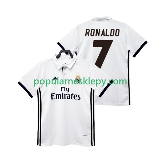 Koszulka Krótka Męska Real Madryt Pierwszy strój CRISTIANO RONALDO 7 Retro 2017 2018 Koszulka Krótka Męska Real Madryt Pierwszy strój CRISTIANO RONALDO 7 Retro 2017 2018