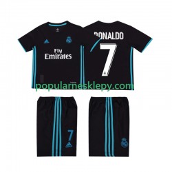 Koszulka Krótka dla Dzieci Real Madryt Drugi strój Cristiano Ronaldo 7 Retro 2017 2018