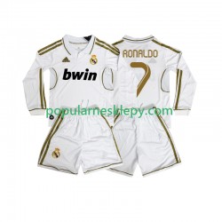 Koszulka Długi dla Dzieci Real Madryt Pierwszy strój Cristiano Ronaldo 7 Retro 2011 2012