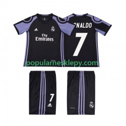 Koszulka Krótka dla Dzieci Real Madryt Trzeci strój Cristiano Ronaldo 7 Retro 2016 2017