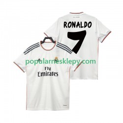 Koszulka Krótka Męska Real Madryt Pierwszy strój Cristiano Ronaldo 7 Retro 2013 2014