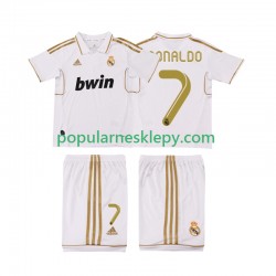 Koszulka Krótka dla Dzieci Real Madryt Pierwszy strój Cristiano Ronaldo 7 Retro 2011 2012