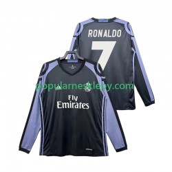 Koszulka Długi Męska Real Madryt Trzeci strój Cristiano Ronaldo 7 Retro 2016 2017