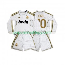 Koszulka Długi dla Dzieci Real Madryt Pierwszy strój FIGO 10 Retro 2011 2012