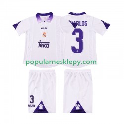 Koszulka Krótka dla Dzieci Real Madryt Pierwszy strój R CARLOS 3 Retro 1997 1998
